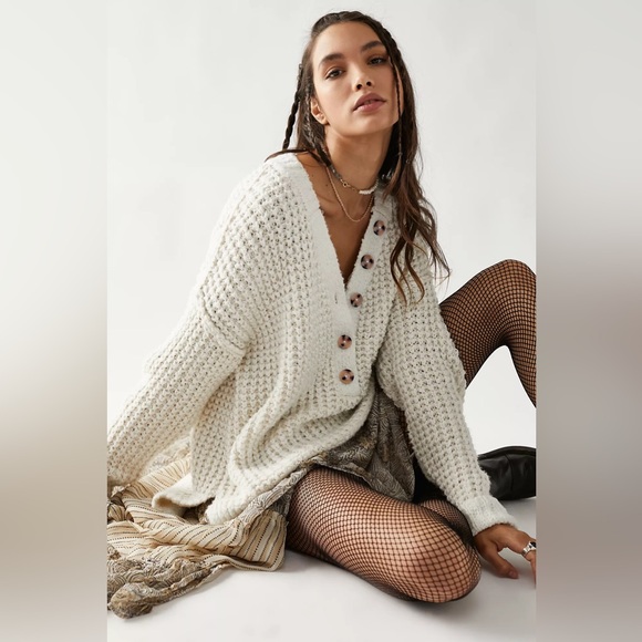 Free People Sweaters - Pre-Loved Free People Whistle Thermal Henely Sweater